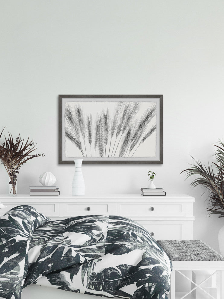 "Grass Grows" Framed Painting Print, 12x8