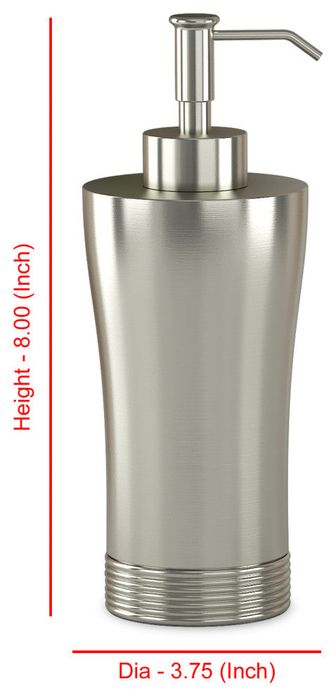 nu steel Special Matte Soap Dish Tumbler and Lotion Pump, 4-Piece Set