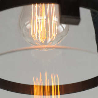 Maxim 2649 Capitol 10"W Mini Pendant - Black / Antique Brass