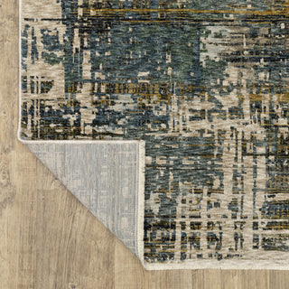 Harlan Modern Mosaic Polyester Area Rug 7'10" x 10'10"