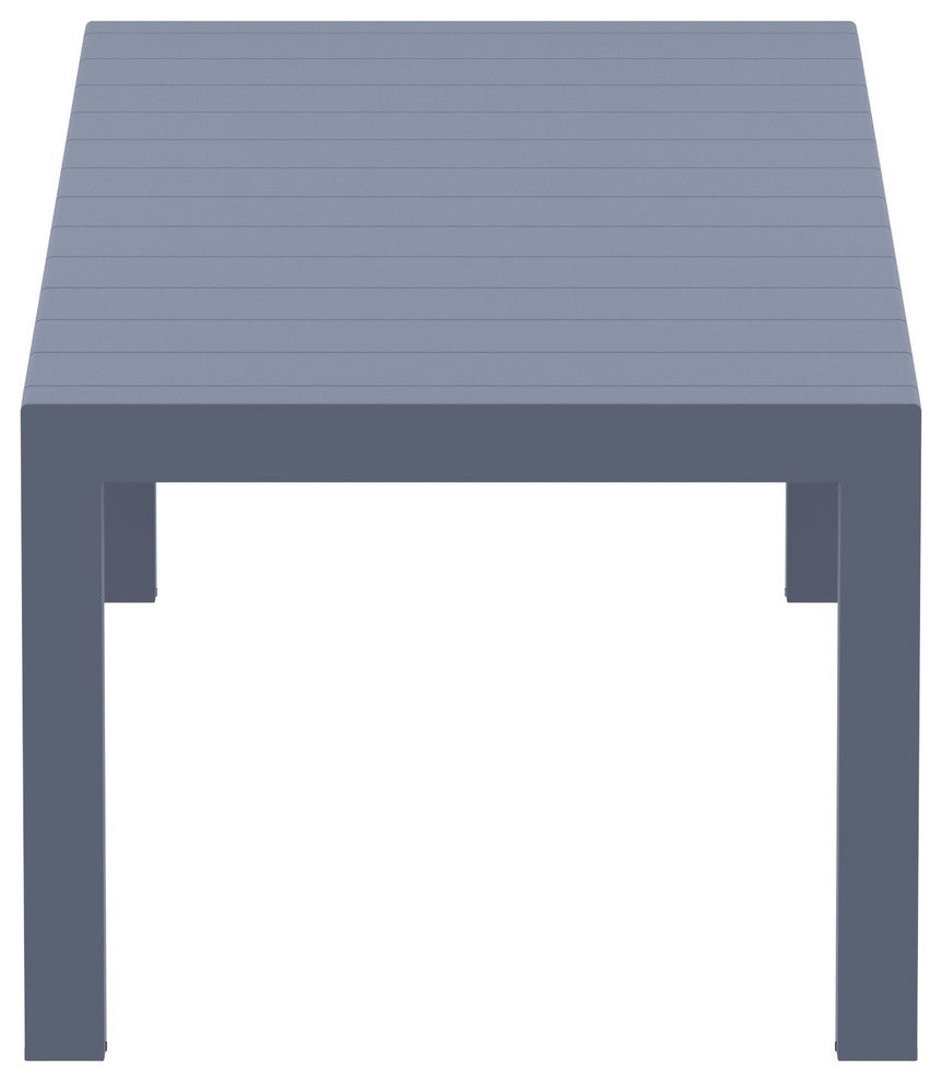 Compamia Vegas XL Extendable 102"-118" Dining Table, Dark Gray