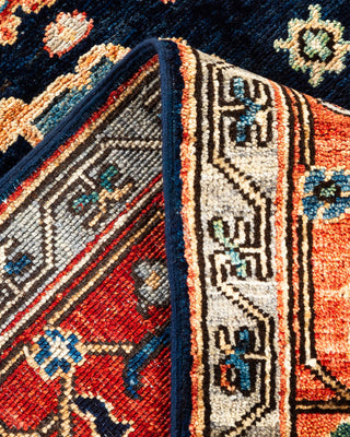 Serapi, One-of-a-Kind Hand-Knotted Runner Rug  - Blue, 6'5"x9'2"