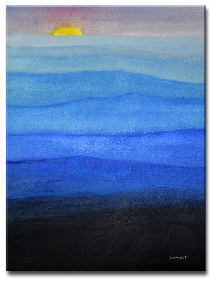 Ready2HangArt ''Misty Blues'' by Norman Wyatt, 40"x30"