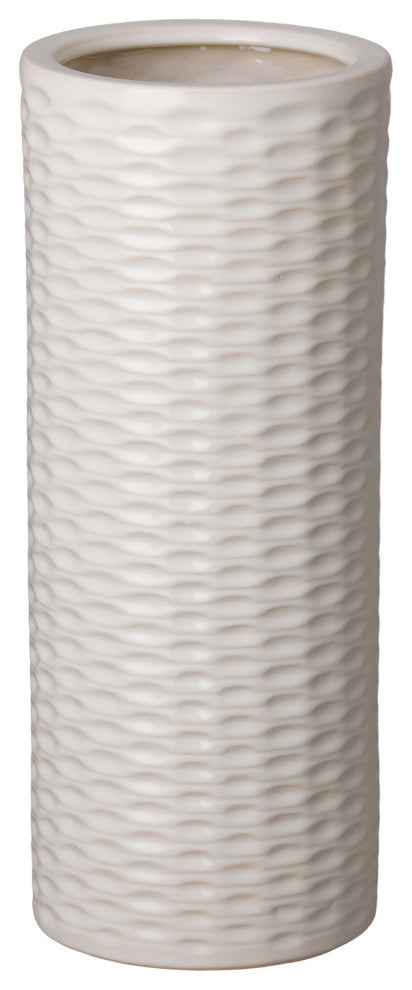 Round Umbrella Stand White 8x19