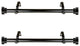1" dia. Side Curtain Rod 12-20" Long, Set of 2, Black