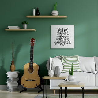 Don't Put Others Down Inspirational Religious Word Design, 30"x30"