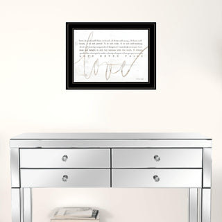 Love Never Fails 3 Black Framed Print Wall Art