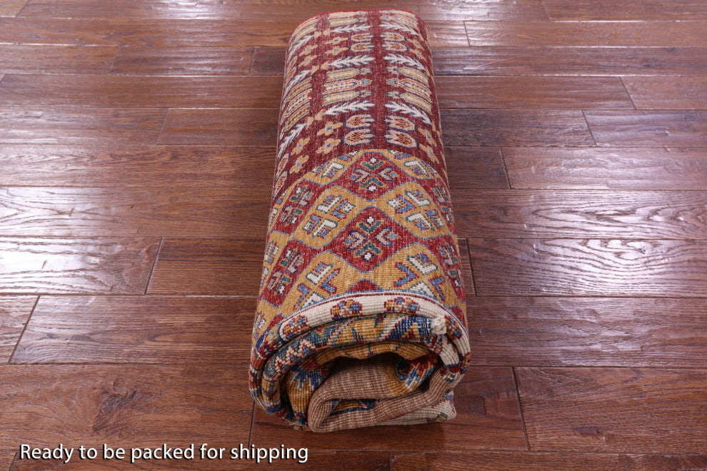 5' 7" X 8' 1" Hand Knotted Super Kazak Wool Rug Q11094