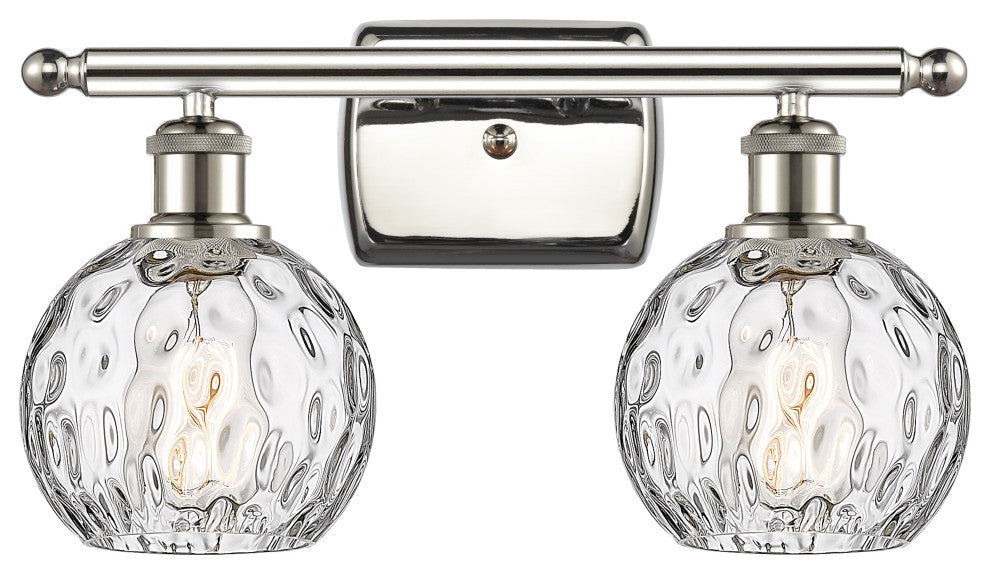 Innovations 516-2W-PN-G1215-6-LED 2 Light Bath Vanity Light, Polished Nickel