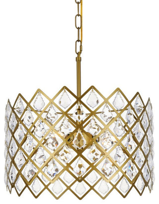 Lyla 16" Pendant, Brass
