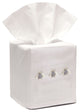 Linen Tissue Box Cover, Three Napoleon Bees