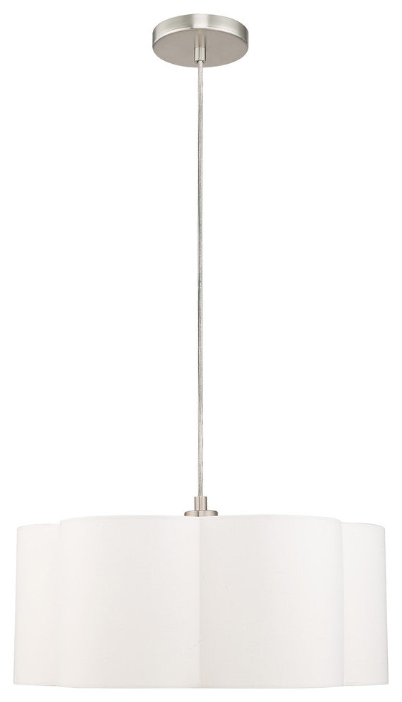 Livex Lighting Brushed Nickel 1-Light Pendant