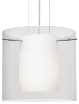 Pahu 1 Light Pendant Lighting, Satin Nickel, LED