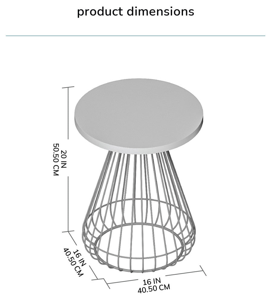 Melody Designer Cage Table, Walnut, Gold