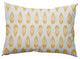 Ikat Tears Decorative Lumbar Pillow, Sunshine Yellow, 14x20"