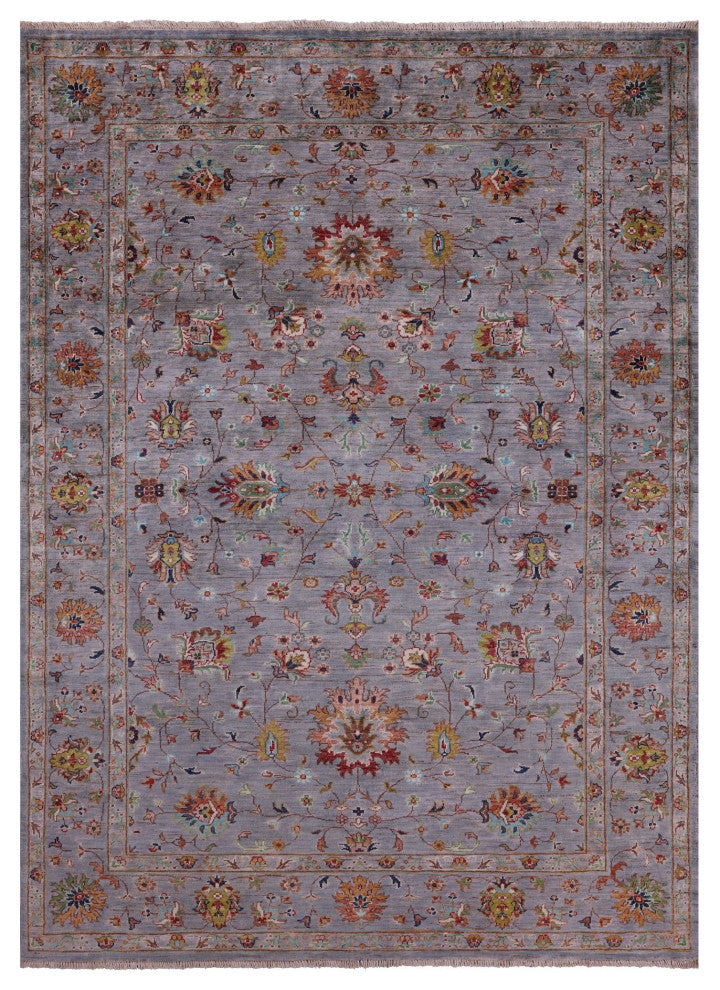 5' 7" X 7' 9" Handmade Persian Tabriz Wool Rug - Q12522