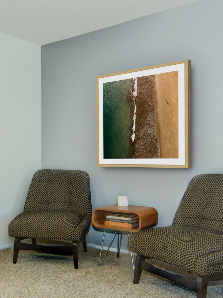 "Sea Shore" Framed Print by Karolis Janulis
