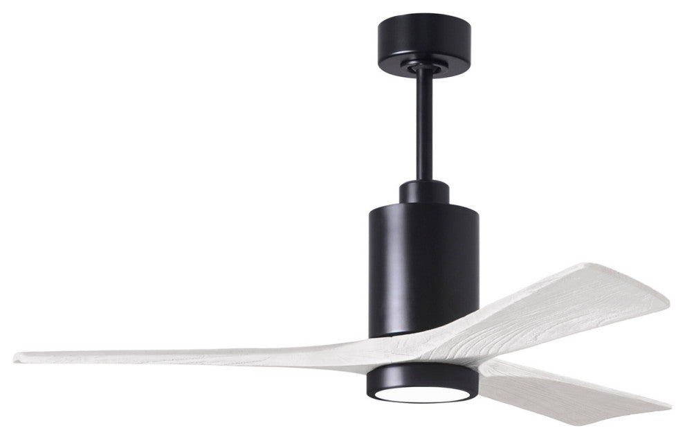 Matthews Fan, Patricia-3 Ceiling Fan, Matte Black, 52", Matte White