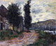 Claude Oscar Monet Tow Path at Lavacourt, 20"x25" Wall Decal