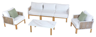 Manhattan Comfort 4-Piece Vine Patio Conversation Set