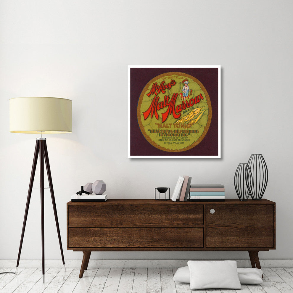 "McAvoy's Malt Marrows "Malt Tonic" Digital Paper Print by Retrolabel, 38"x38"