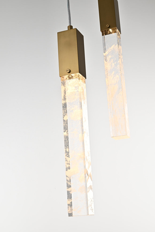 Home Living 36" Chandelier, Satin Gold