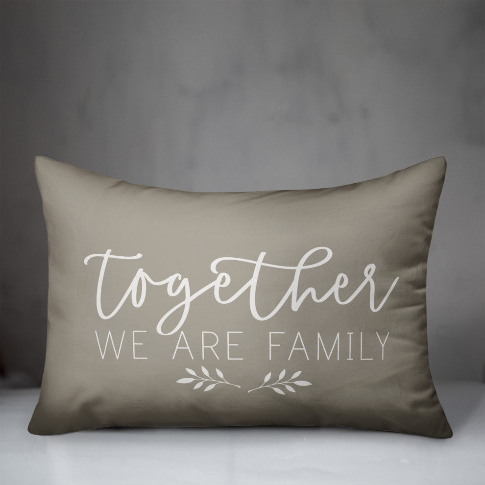 Together We Are Family 14x20 Spun Poly Pillow