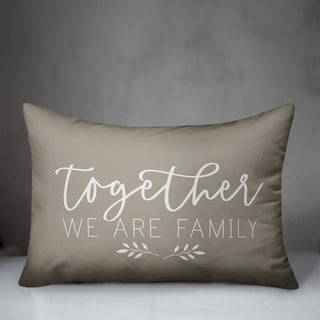 Together We Are Family 14x20 Spun Poly Pillow