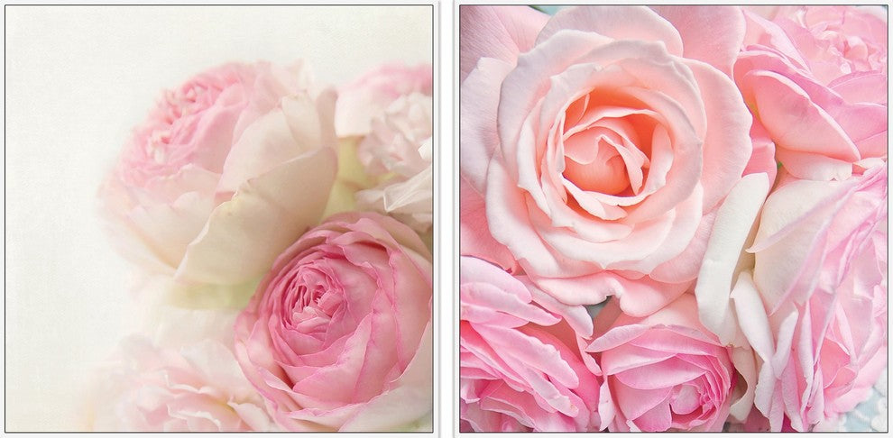 Rose Bunch Diptych, 36x18