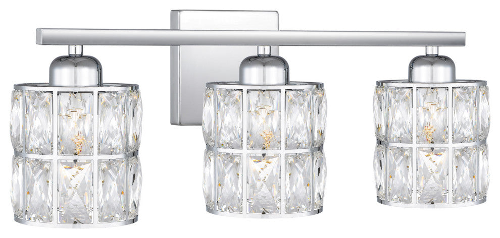 Quoizel GIB8622 Gibson 3 Light 21"W Bathroom Vanity Light - Polished Chrome