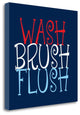 "Wash Brush Flush" By Tamara Robinson, Giclee Print on Gallery Wrap Canvas