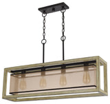 Palencia Rubber Wood Pendant, Fx-3781-4H