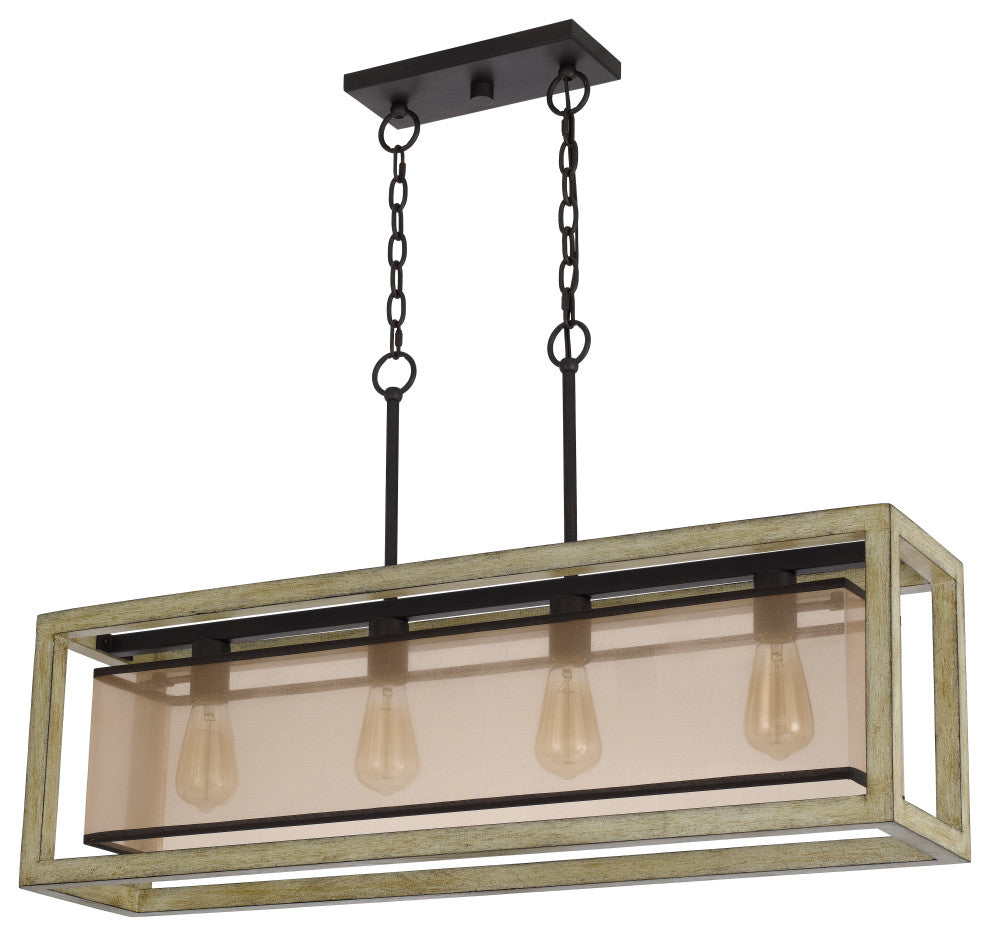 Palencia Rubber Wood Pendant, Fx-3781-4H