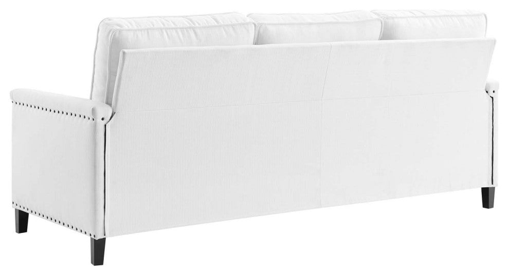 Sofa, Fabric, White, Modern, Living Lounge Room Hotel Lobby Hospitality