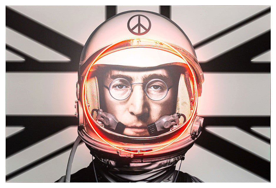 Beatles Neon Artwork, Andrew Martin Lennon Astronaut, Medium