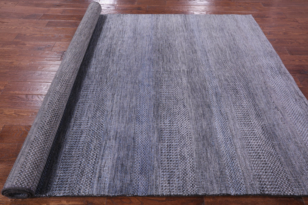 6' 0" X 9' 2" Handmade Wool and Silk Savannah Grass Rug Q11974
