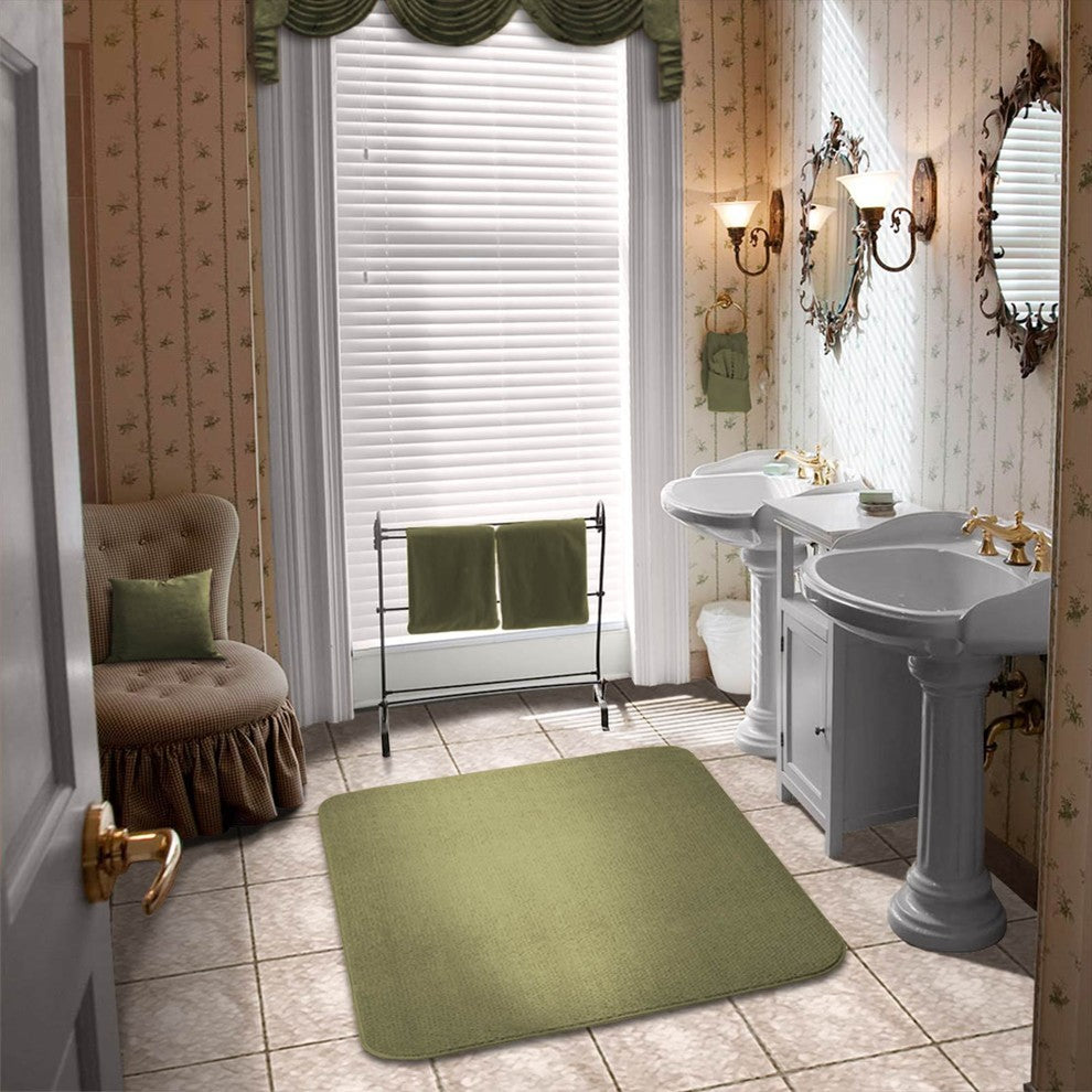Skid-Resistant Area Rug Olive Green, 6'x8'