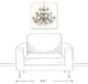 Opulent Chandelier Wall Art, 20"x20", Canvas
