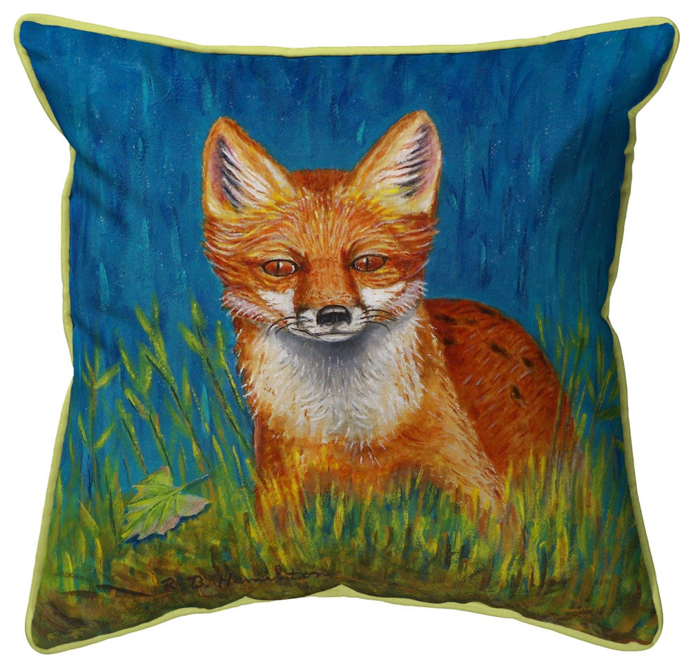 Red Fox Large Indoor/Outdoor Pillow 18x18