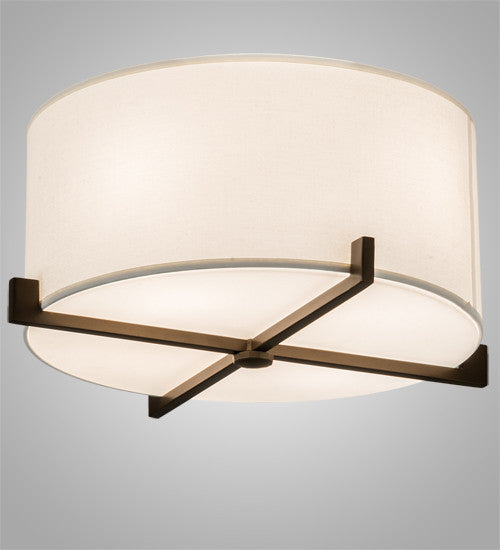 17 Wide Cilindro Structure Flushmount
