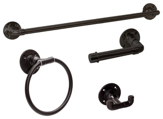 Design House 188581 Kimball Bathroom Accessory Set - Satin Black
