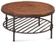 Emery Round Cocktail Table - Distressed Rust