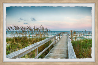 "Beach Board Walk" Framed Painting Print, 30x20