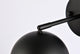 Oscar 1-Light Black Wall Sconce