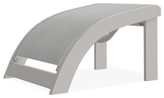 Adirondack Sling Outdoor Ottoman, Alloy/Warm Gray