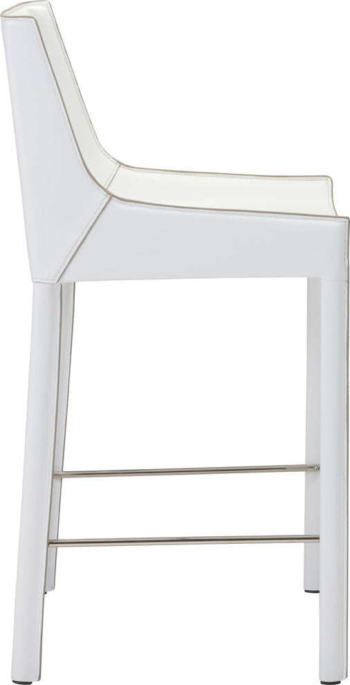 Zuo Modern Fashion Bar Chair White, Set of 2