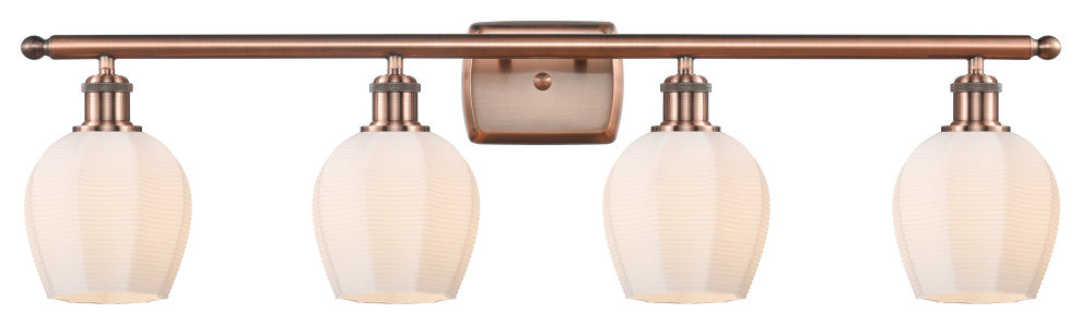 Innovations 516-4W-AC-G461-6 4 Light Bath Vanity Light, Antique Copper