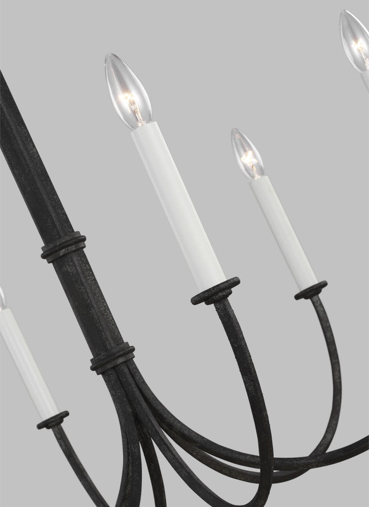 Champlain Medium Chandelier, Iron Oxide