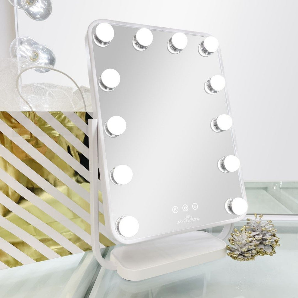 Contour Tri Tone Led Makeup Mirror, White