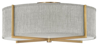 Hinkley Axis Large Semi-Flush Mount, Heritage Brass